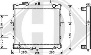 Diederichs 8652086 - Радиатор, охлаждение двигателя autospares.lv