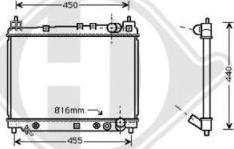 Diederichs 8660553 - Радиатор, охлаждение двигателя autospares.lv