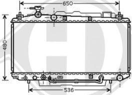 Diederichs 8668602 - Радиатор, охлаждение двигателя autospares.lv