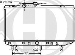 Diederichs 8663301 - Радиатор, охлаждение двигателя autospares.lv