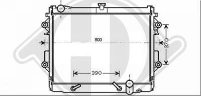 Diederichs 8667486 - Радиатор, охлаждение двигателя autospares.lv