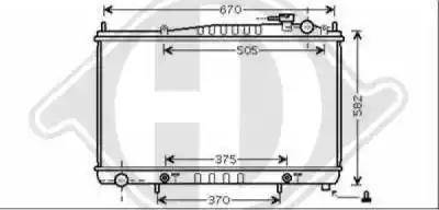 Diederichs 8608305 - Радиатор, охлаждение двигателя autospares.lv