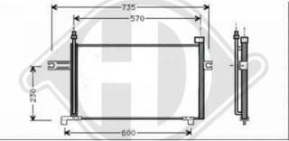 Diederichs 8602200 - Конденсатор кондиционера autospares.lv