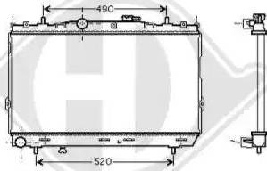 Diederichs 8684606 - Радиатор, охлаждение двигателя autospares.lv