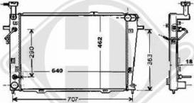 Diederichs 8686009 - Радиатор, охлаждение двигателя autospares.lv