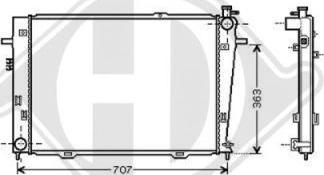 Diederichs 8686005 - Радиатор, охлаждение двигателя autospares.lv