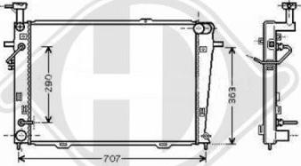 Diederichs 8686007 - Радиатор, охлаждение двигателя autospares.lv