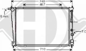 Diederichs 8688206 - Радиатор, охлаждение двигателя autospares.lv