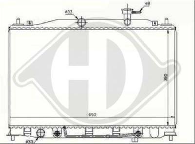 Diederichs 8683306 - Радиатор, охлаждение двигателя autospares.lv