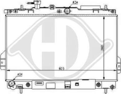 Diederichs 8682584 - Радиатор, охлаждение двигателя autospares.lv