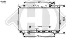 Diederichs 8687002 - Радиатор, охлаждение двигателя autospares.lv