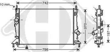 Diederichs 8149012 - Радиатор, охлаждение двигателя autospares.lv