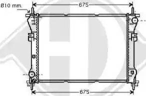 Diederichs 8145405 - Радиатор, охлаждение двигателя autospares.lv