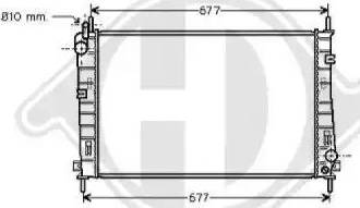 Diederichs 8142705 - Радиатор, охлаждение двигателя autospares.lv