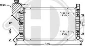 Diederichs 8166201 - Радиатор, охлаждение двигателя autospares.lv