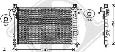 Diederichs 8167110 - Радиатор, охлаждение двигателя autospares.lv