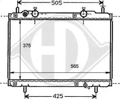 Diederichs 8109194 - Радиатор, охлаждение двигателя autospares.lv