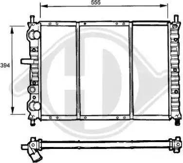 Diederichs 8109195 - Радиатор, охлаждение двигателя autospares.lv