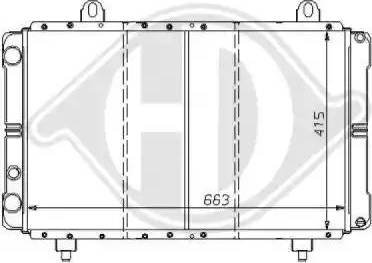 Diederichs 8109190 - Радиатор, охлаждение двигателя autospares.lv