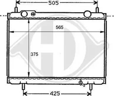 Diederichs 8109193 - Радиатор, охлаждение двигателя autospares.lv