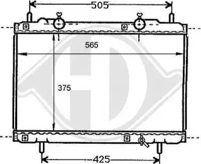 Diederichs 8109149 - Радиатор, охлаждение двигателя autospares.lv