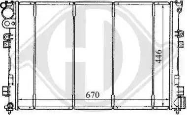 Diederichs 8109146 - Радиатор, охлаждение двигателя autospares.lv