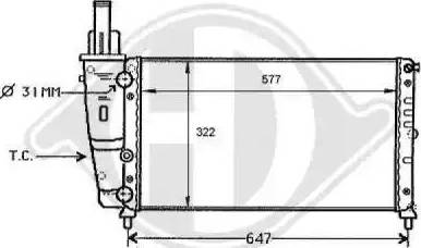 Diederichs 8109154 - Радиатор, охлаждение двигателя autospares.lv