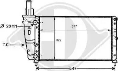 Diederichs 8109158 - Радиатор, охлаждение двигателя autospares.lv