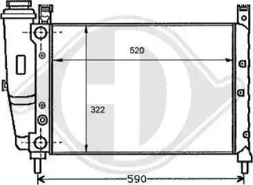 Diederichs 8109137 - Радиатор, охлаждение двигателя autospares.lv