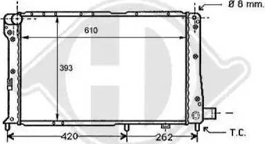 Diederichs 8109121 - Радиатор, охлаждение двигателя autospares.lv