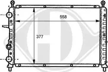 Diederichs 8109128 - Радиатор, охлаждение двигателя autospares.lv