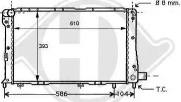 Diederichs 8109122 - Радиатор, охлаждение двигателя autospares.lv