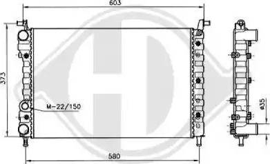 Diederichs 8109209 - Радиатор, охлаждение двигателя autospares.lv