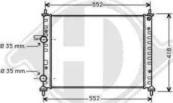 Diederichs 8109205 - Радиатор, охлаждение двигателя autospares.lv