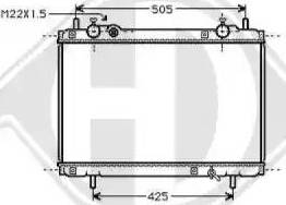 Diederichs 8109202 - Радиатор, охлаждение двигателя autospares.lv