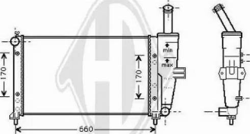 Diederichs 8109215 - Радиатор, охлаждение двигателя autospares.lv