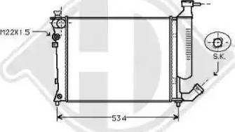 Diederichs 8104195 - Радиатор, охлаждение двигателя autospares.lv