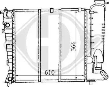 Diederichs 8104149 - Радиатор, охлаждение двигателя autospares.lv