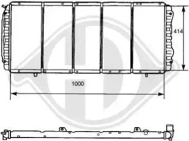 Diederichs 8104164 - Радиатор, охлаждение двигателя autospares.lv