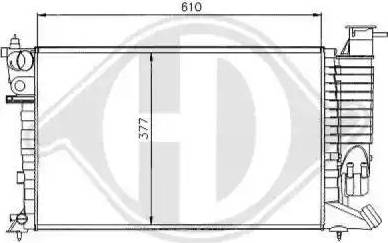 Diederichs 8104165 - Радиатор, охлаждение двигателя autospares.lv