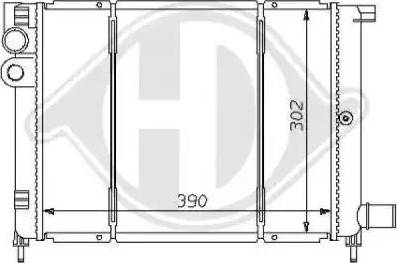 Diederichs 8104161 - Радиатор, охлаждение двигателя autospares.lv