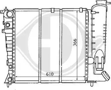 Diederichs 8104168 - Радиатор, охлаждение двигателя autospares.lv