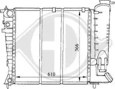 Diederichs 8104167 - Радиатор, охлаждение двигателя autospares.lv