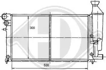 Diederichs 8104104 - Радиатор, охлаждение двигателя autospares.lv