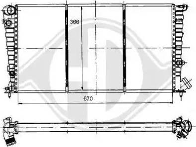 Diederichs 8104116 - Радиатор, охлаждение двигателя autospares.lv