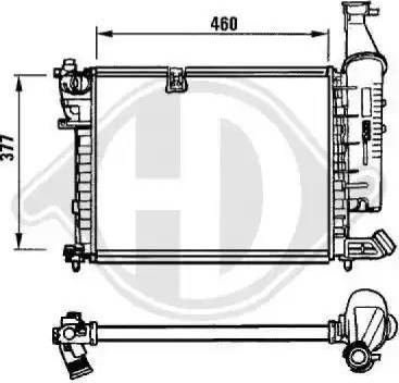 Diederichs 8104113 - Радиатор, охлаждение двигателя autospares.lv