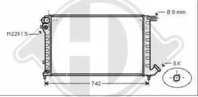 Diederichs 8104181 - Радиатор, охлаждение двигателя autospares.lv