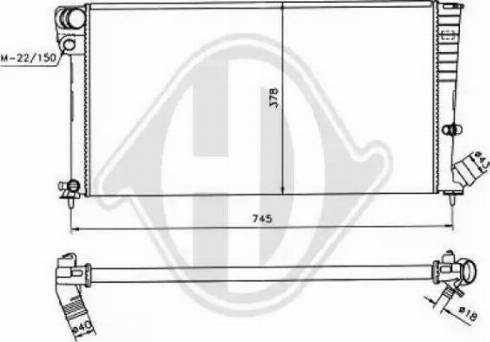 Diederichs 8104182 - Радиатор, охлаждение двигателя autospares.lv