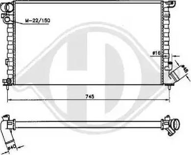 Diederichs 8104187 - Радиатор, охлаждение двигателя autospares.lv