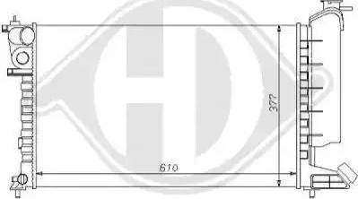 Diederichs 8104134 - Радиатор, охлаждение двигателя autospares.lv